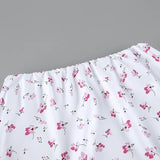 Bonnyshow  Floral Print Satin Long Skirt Women High Elastic Waist Elegant Chic A-line Faldas Summer Streetwear Fashion Casual Maxi Skirts