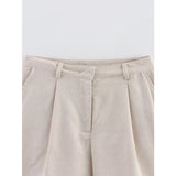 Bonnyshow  Versatile Loose High Waisted Casual Shorts Women 2025 Summer pantalones cortos