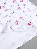 Bonnyshow  Floral Print Satin Long Skirt Women High Elastic Waist Elegant Chic A-line Faldas Summer Streetwear Fashion Casual Maxi Skirts