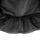 Bonnyshow  Black Mesh See Through A-line Skirt Women Streetwear Fashion Elastic Waist Maxi Skirts Summer Simple Casual Sexy Long Skirt New