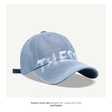 Bonnyshow Punk Letter Baseball Cap for Women Streetwear Vintage Print Snapback Hat Summer Adjustable Duck Tongue Caps