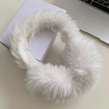 Bonnyshow Solid Plush Earmuffs Korean Outdoor Cycling Cold Proof Y2k Fluffy Ear Muffs Ear Protection Winter Headphones Ear Warmerss ladies