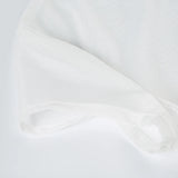 Bonnyshow  V-neck Lace Patchwork Transparent Tees White Summer Mesh Sexy Bandage Chic T-shirt Hottie Slim Solid Retro Tops