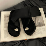 Bonnyshow  Spring Autumn Clip Toe Women Sandals Fashion Platform Thick Bottom Shoes Ladies Slip On Sandalias Booties