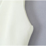 Bonnyshow  Casual Knitted Solid V-neck Vest Women Versatile Sleeveless Single Breasted Vest Cardigan Female Fashion Simple Basic Knitwear