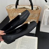 Bonnyshow  Fashion String Bead Ladies Flats With Shoes Spring Summer Female Slip On Footwear Shallow Women Ballet Flats Dance Shoes