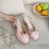 Bonnyshow  Summer Cover Toe Women Sandals Fashion Thick Heel Singbacks Mules Shoes Ladies Outdoor Gladiator Sandalias