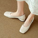 Bonnyshow  Woman Fashion Heeled Sandals Summer Dress Shallow Shoes Weave Retro Women Shoes 2025 New Designer Trend Walking Zapatos De Mujer
