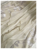 Bonnyshow  Women's Elegant Beige Chiffon Maxi Dress Floral Print Strap Formal Evening Gown Prom Party With Embellished Waist