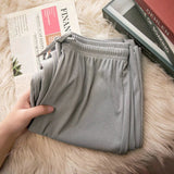 Bonnyshow New Women Oversize Gray Fashion Joggers Sweatpants Women Korean Y2k Summer Harajuku High Waist Black Loose Wide Leg Trousers