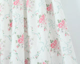 Bonnyshow  Summer 2025 Floral Print Boho Dress Women Front Lace Up Bow O Neck A-line Midi Tank Dresses Elegant Lady Vacation Party Robe