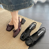 Bonnyshow  Summer Fashion Cover Toe Women Sandals Causal Street Style Dress Singbacks Mules Shoes Zapatos De Mujer