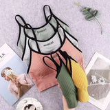 Bonnyshow New Sports Bra For Women Gym Sexy Crop Top Bra Women Cotton Underwear Soft Comfort Tube Tops Female Brassiere Tops For Girls