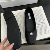 Bonnyshow  Fashion String Bead Ladies Flats With Shoes Spring Summer Female Slip On Footwear Shallow Women Ballet Flats Dance Shoes