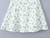 Bonnyshow  Sexy Floral print Spliced Lace Halter Sling Dress Women Backless Low Waist A-lined Short Dresses Femme SummerRobe