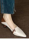 Bonnyshow  New Women Heels Loafers Footwear Elegant Slingback Pointed Slip on Party Lady Pumps Shoes Fashion Comefortable Zapatos De Mujer