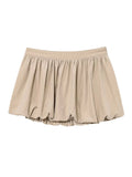 Bonnyshow  Solid Color Sexy Mini Skirt Women Summer New Zipper Mid Waist Chic Simple A-line Faldas Streetwear Fashion Casual Short Skirts