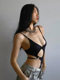 Bonnyshow Sexy tops women Summer one-pieces bodycon bodysuit padded shoulder bodysuit black sleeveless body suits for women white