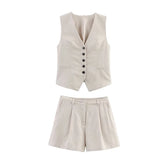 Bonnyshow  Versatile Loose High Waisted Casual Shorts Women 2025 Summer pantalones cortos