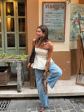 Bonnyshow  Women's Solid Tube Top Strapless Cropped Tops Women Basic Skinny Sleeveless Vest Streetwear casual Summer Tees Ladies 2025