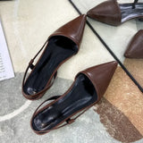 Bonnyshow  Summer 2025 Women's Versatile Fairy Tale Style Semi-Closed Flat Sandals with Skirt Buckle Thick Heel All-Match Flat Shoes
