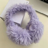 Bonnyshow Solid Plush Earmuffs Korean Outdoor Cycling Cold Proof Y2k Fluffy Ear Muffs Ear Protection Winter Headphones Ear Warmerss ladies