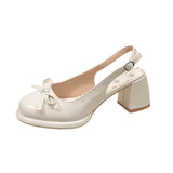 Bonnyshow  Summer Cover Toe Women Sandals Fashion Thick Heel Singbacks Mules Shoes Ladies Outdoor Gladiator Sandalias