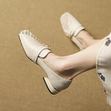 Bonnyshow  Women Shoes Fashion Loafers 2025 Summer New Design Hollow Slip On Breathable Mesh Elegant Women Flat Shoes Walking Casual Shoes