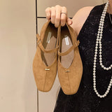 Bonnyshow  Spring New Brand Women Flats Round Toe Shallow Slip on Ladies Casual Ballet Shoes Soft Leather Eelgant Dress Shoes