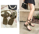 Bonnyshow  Fashion Rome Sandals Women Summer Lace Up Cross-Tied Stiletto High Heels Peep Toe Shoes Female Square Heel Sandal Zapatos Mujer