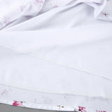 Bonnyshow  Floral Print Satin Long Skirt Women High Elastic Waist Elegant Chic A-line Faldas Summer Streetwear Fashion Casual Maxi Skirts