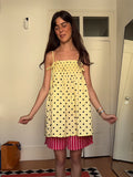 Bonnyshow  New Fashion Black polka dots Kawaii Hottie Casual Sleeveless camisole Suspender Dress Summer Beach Party Dress Vestidos