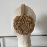 Bonnyshow Korea Women's Wool Warm Earmuffs Solid Plush Outdoor Skiing Cycling Windproof Cold Ear Muffs Women Anti-freezing Earmuffs Winter