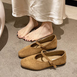 Bonnyshow  Spring New Brand Women Flats Round Toe Shallow Slip on Ladies Casual Ballet Shoes Soft Leather Eelgant Dress Shoes