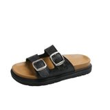 Bonnyshow  Female Shoes Ladies' Slippers Platform 2025 Summer Soft Slides Retro Concise Slippers Women Summer Shoes Slides Pantofle Platfor