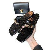 Bonnyshow  Women's Casual Non-slip Slippers Summer Luxury Comfortable Sandals Women Fashion Flat Slippers Elegant Designer Women's Shoes