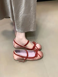 Bonnyshow  Elegant Women's Shoes Platform Ballet Flats Female Footwear Increas Height Clogs Ballerinas Dress Summer Comfortable Mary Janes
