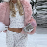 Bonnyshow  Casual Striped Cardigan Long Pant Woman's Set Fashion Loose O-neck Full Sleeve Tops Drawstring Pants Sets Lady Chic Home Outfits