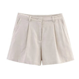 Bonnyshow  Versatile Loose High Waisted Casual Shorts Women 2025 Summer pantalones cortos