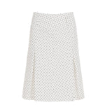 Bonnyshow  Fashion Simple Chic Polka Dot Print Women Straight Skirts Sweet Elegant Causal Summer All-Match Skirts