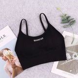 Bonnyshow New Sports Bra For Women Gym Sexy Crop Top Bra Women Cotton Underwear Soft Comfort Tube Tops Female Brassiere Tops For Girls