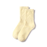 Bonnyshow Winter Mink Fleece Socks for Women Warm Thicken Plush Floor Sock Female Solid Color Thermal Snow Home Sleep Socks