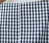 Bonnyshow  plaid shirt women sleeveless V-neck buttons down chic shirt cotton spring summer tops