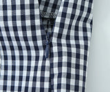 Bonnyshow  plaid shirt women sleeveless V-neck buttons down chic shirt cotton spring summer tops