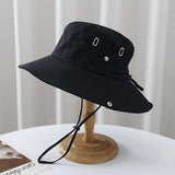 Bonnyshow Foldable Panama Bucket Hat Outdoor Anti-UV Sun Hats for Men Women Summer Quick Dry Waterproof Visors Cap Fisherman Caps