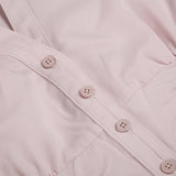 Bonnyshow  Fashion Sweet Ruched Slim Fit Women Shirts Chic Solid Summer Cute All-Match Causal Blouses Simple