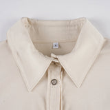 Bonnyshow  Fashion Solid Packet Slim Fit Women Shirts Causal Y2k Summer Chic Up Turn Down Collar Basic Blouses