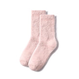 Bonnyshow Winter Mink Fleece Socks for Women Warm Thicken Plush Floor Sock Female Solid Color Thermal Snow Home Sleep Socks