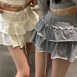 Bonnyshow Women's Sexy Skirt Summer New Solid Fashion Streetwear Mini Pleated Skirt Casual Slim Club Party Elegant Female Clothing Skirt