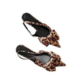 Bonnyshow  Women Shoes 2025 Spring New Butterfly Knot Women Slingbacks Heels Shoes Sexy Dress Thin Heel Pointed Toe Ladies High Heels Women